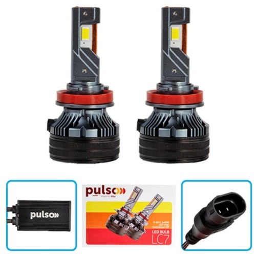 Автолампа PULSO LC7-H11-H8-H9-H16-LED-chips Customized CSP/9-30V/2*85W/20000Lm/6000k (LC7-H11/H8/H9/H16)