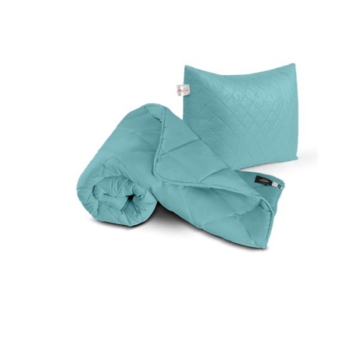 Ковдра MirSon Набір Евкаліптовий №1700 Eco Light Blue Ковдра 220х240 + под (2200002656023)