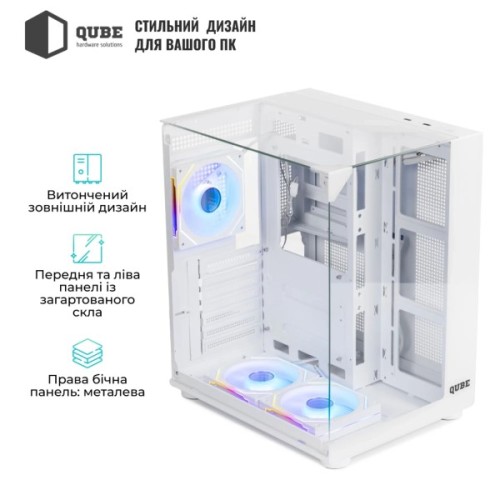 Корпус для ПК Qube AQUARIUM_GWNU3