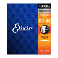 Струни для гітари Elixir 12027 Nanoweb Nickel Plated Steel Custom Light (09-46) (236047)