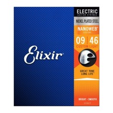 Струни для гітари Elixir 12027 Nanoweb Nickel Plated Steel Custom Light (09-46) (236047)