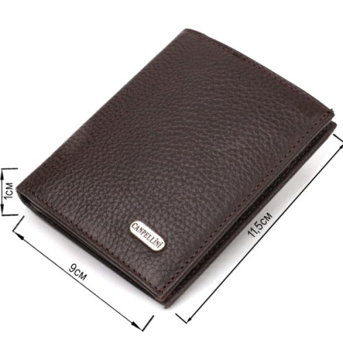 Гаманець Canpellini З натуральної шкіри Коричневий (21873)