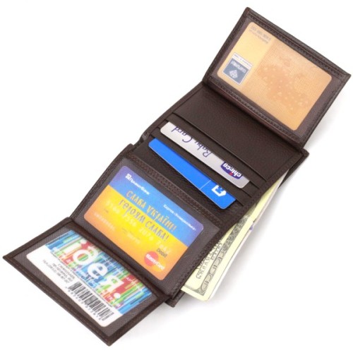 Гаманець Canpellini З натуральної шкіри Коричневий (21873)