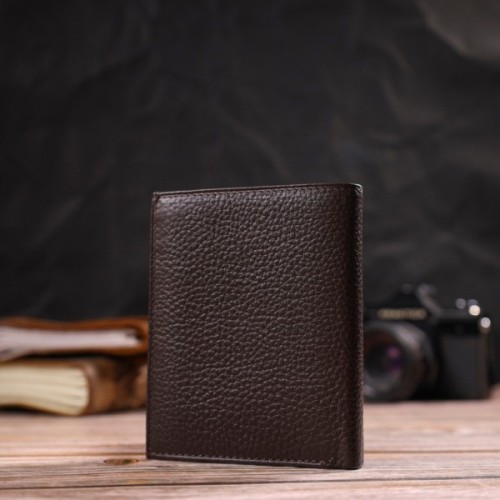 Гаманець Canpellini З натуральної шкіри Коричневий (21873)