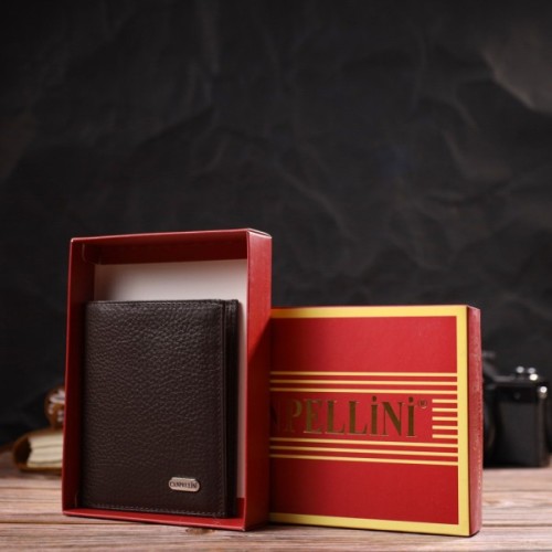 Гаманець Canpellini З натуральної шкіри Коричневий (21873)