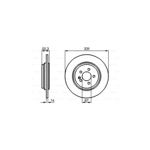 Гальмівний диск Bosch 0 986 478 995