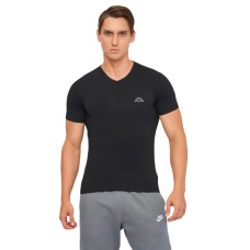 Футболка Kappa T-shirt Mezza Manica Scollo V K1316 Nero чорний XXL (8052394816721)