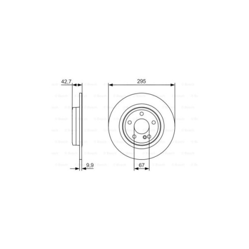 Гальмівний диск Bosch 0 986 479 A04