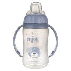 Поїльник-непроливайка Canpol babies Cute Animals тренувальна з силіконовим носиком 320 мл, синя (56/512_blu2)