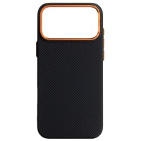 Чохол до мобільного телефона Armorstandart LikeCarbon2 SE MagCase Apple iPhone 17 Pro Max Kevlar Black Orange (ARM89165)