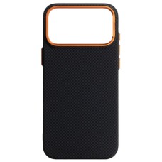 Чохол до мобільного телефона Armorstandart LikeCarbon2 SE MagCase Apple iPhone 17 Pro Max Kevlar Black Orange (ARM89165)