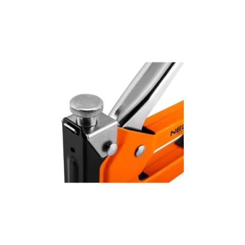 Степлер будівельний Neo Tools 4-14 мм, тип скоб J/53, регулювання забивання скоб (16-032)