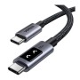 Дата кабель USB-C to USB-C 1.0m PD 100W display L509 black Ugreen (35501)