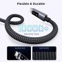 Дата кабель USB-C to USB-C 1.0m PD 100W display L509 black Ugreen (35501)
