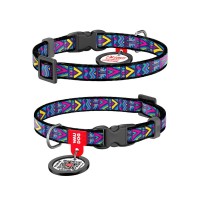 Нашийник для тварин WAUDOG Nylon з QR паспортом "Інді" пластиковий фастекс XS (5228)