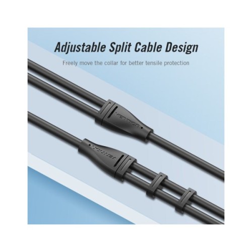Кабель мультимедійний 3.5mm M to 2x3.5mm F (4pin) Vention (BBVBY)