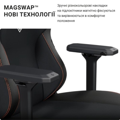 Крісло ігрове Anda Seat Kaiser 3 Fabric Size XL Black (AD12YDC-XL-01-B-CF)