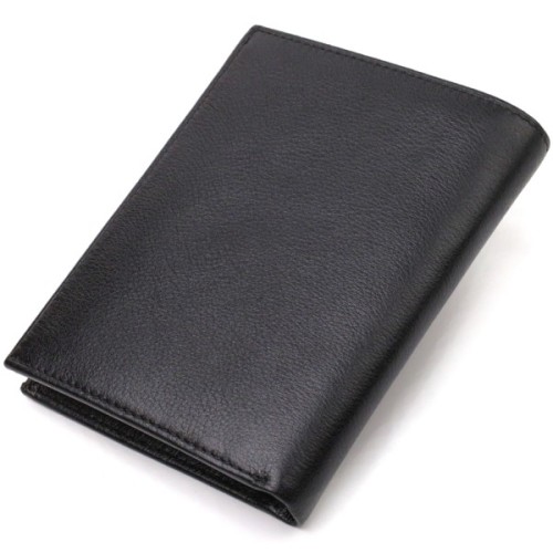 Гаманець Canpellini З натуральної шкіри Чорний (21753)