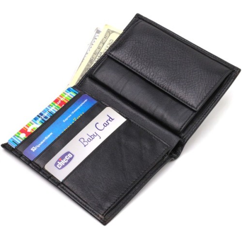 Гаманець Canpellini З натуральної шкіри Чорний (21753)