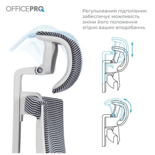 Офісне крісло OfficePro Balance OC620-W-DG-DG (OC620-W-DG-DG)