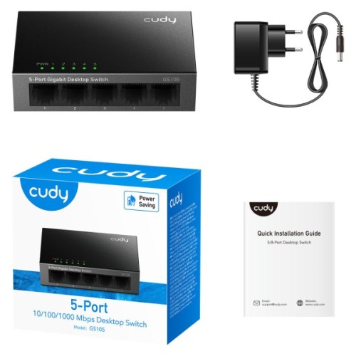 Комутатор мережевий Cudy GS105