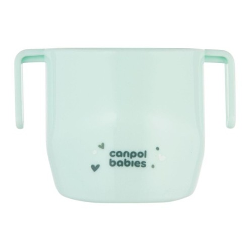 Набір дитячого посуду Canpol babies ергономічна кружка для навчання самостійного пиття, бірюзова (74/060_tur)