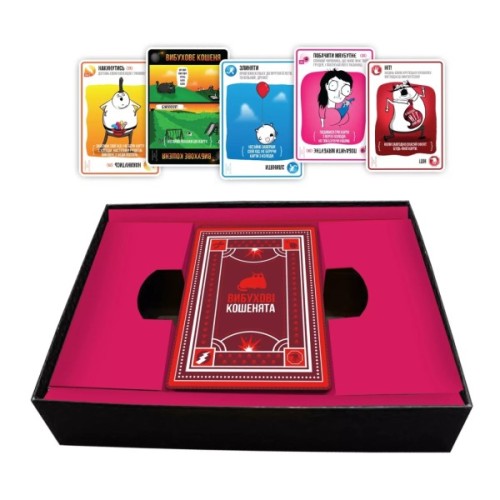 Настільна гра 18+ Rozum Вибухові кошенята 18+: Видання для дорослих (Exploding Kittens: NSFW) (укр.) (EKIEK02UA)
