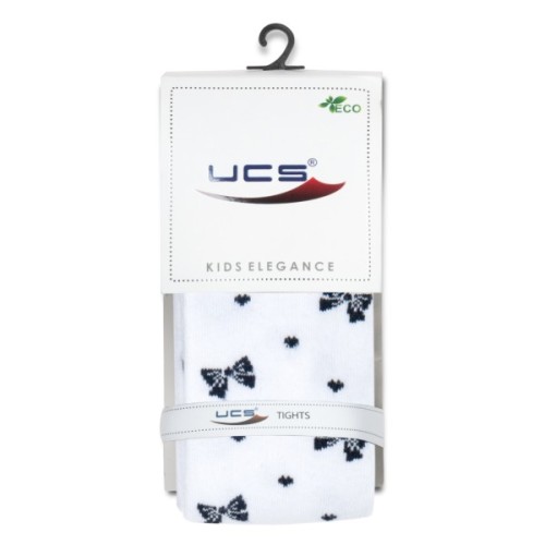 Колготки дитячі UCS Socks з бантиками (M0C0301-2034-5G-white)