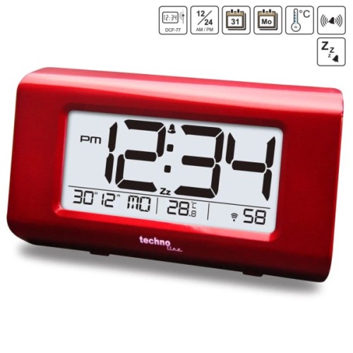 Настільний годинник Technoline WT197 Red (DAS302981)