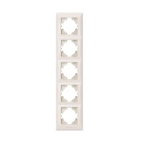 Рамка Videx BINERA кремова 5 постів (VF-BNFR5V-CR)