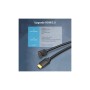Кабель мультимедійний HDMI M to HDMI M 1.0m V2.0 4K60Hz 90° corner PVC black Vention (AARBF)