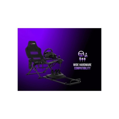 Крісло ігрове Lorgar Flex RAF1 з кокпітом кріплення для керма та педалей Black (LRG-RAF1)