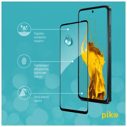 Скло захисне Piko Full Glue ESD Moto E15 / G05 / G15 / G15 Power Black (1283126633591)