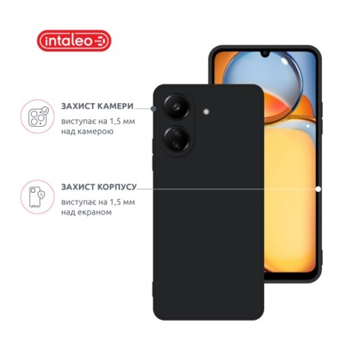 Чохол до мобільного телефона Intaleo SoftShell Xiaomi Redmi 13C 4G Black (1283126590504)