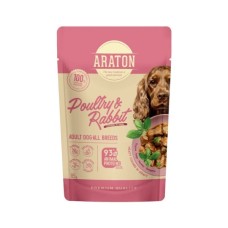Вологий корм для собак ARATON Adult with Poultry and Rabbit 85 г (ART47934)