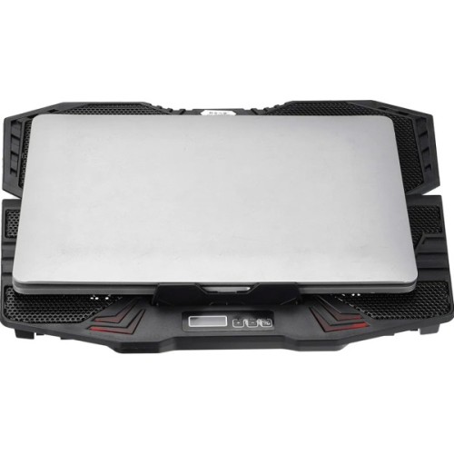 Підставка до ноутбука IceCoorel 10-15", 1*125mm 1400 RPM + 4*70mm 2500 RPM, 2*USB, 365x297x30mm, Blue (K5Bl)