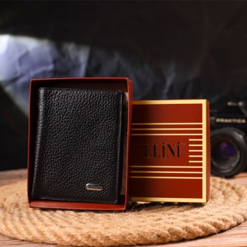 Гаманець Canpellini З натуральної шкіри Чорний (21671)