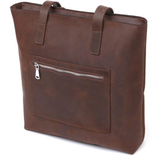 Сумка Shvigel Вінтажна шопер Коричнева (16349)