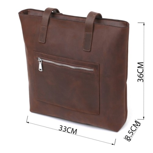 Сумка Shvigel Вінтажна шопер Коричнева (16349)