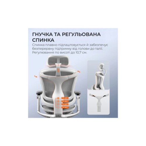 Офісне крісло Sihoo DORO C300 Pro Mesh White (DORO-C300-PRO-M102)