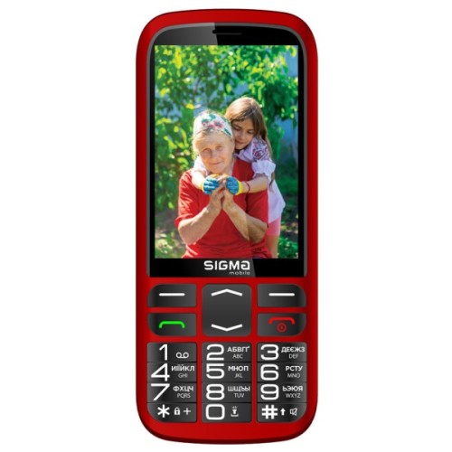 Мобільний телефон Sigma Comfort 50 Optima Type-C Red (4827798122327)