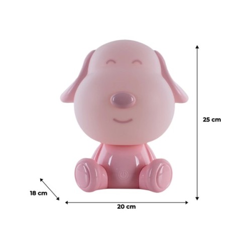 Нічник Kite Світильник LED з акумулятором Doggy, рожевий (K24-491-3-2)