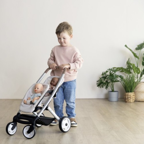 Коляска для ляльок Smoby для двійнят Maxi-Cosi Айворі, 54 х 38,5 х 64 см, 3+ (7600253222)