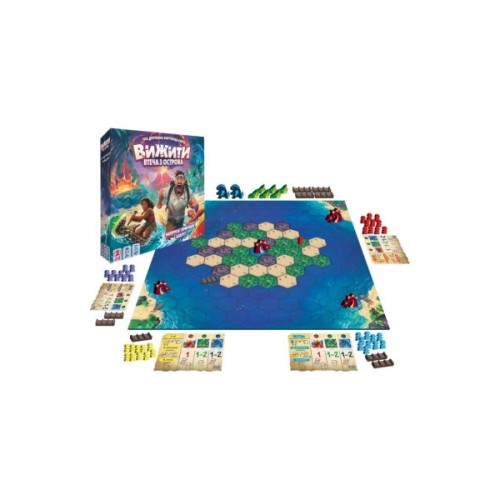 Настільна гра Games 7 Days Вижити. Втеча з Острова (Survive: Escape from Atlantis!) (укр.) (ZYGSTI01UA)