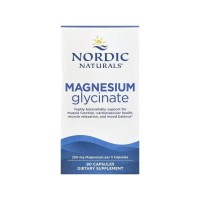 Вітамінно-мінеральний комплекс Nordic Naturals Магній гліцинат, 250 мг на порцію, Magnesium Glycinate, 90 капсул (NOR-01527)