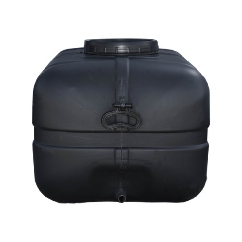 Ємність для води Пласт Бак квадратна не харчова 130 л прямокутна чорна видувна (5705)