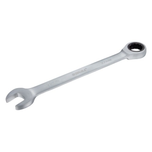 Ключ Sigma ріжково-накидний з тріскачкою 22мм CrV polished (6022221)