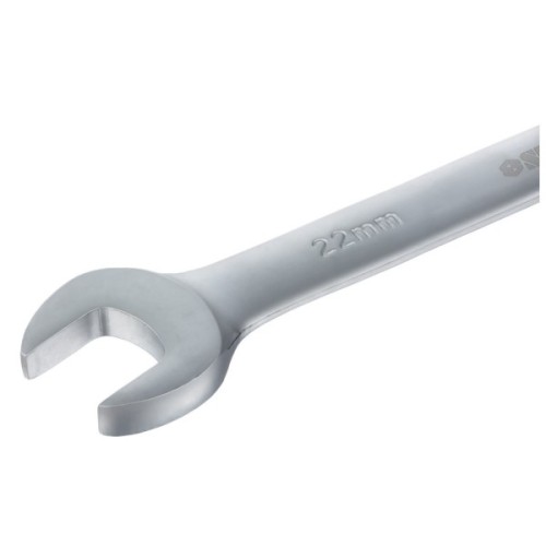 Ключ Sigma ріжково-накидний з тріскачкою 22мм CrV polished (6022221)