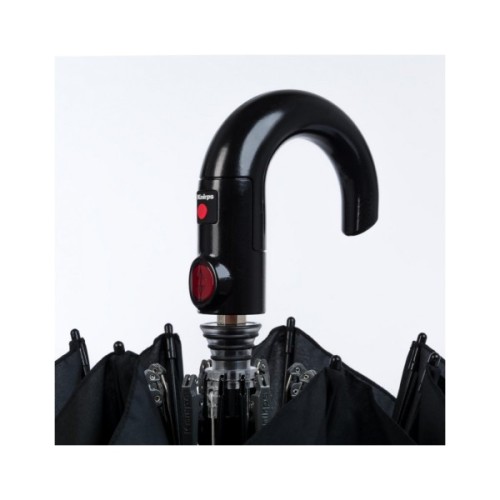 Парасоля Knirps T.260 Crook Handle Gatsby Black автомат складана (Kn95-3260-4109)