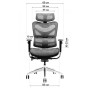 Офісне крісло GT Racer X-702 Light Gray (X-702 Light Gray (W17-1))